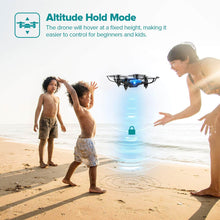 Load image into Gallery viewer, DROCON DC-65 Foldable Mini RC Drone for Kids (Blue)