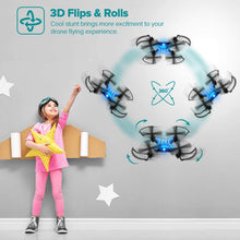 Load image into Gallery viewer, DROCON DC-65 Foldable Mini RC Drone for Kids (Blue)