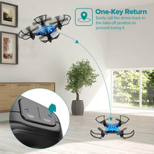 Load image into Gallery viewer, DROCON DC-65 Foldable Mini RC Drone for Kids (Blue)